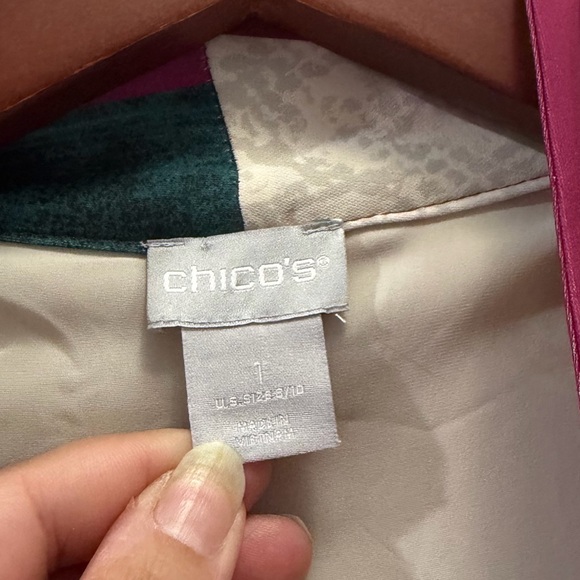 Chico’s multicolor floral duster with pockets - Picture 5 of 6